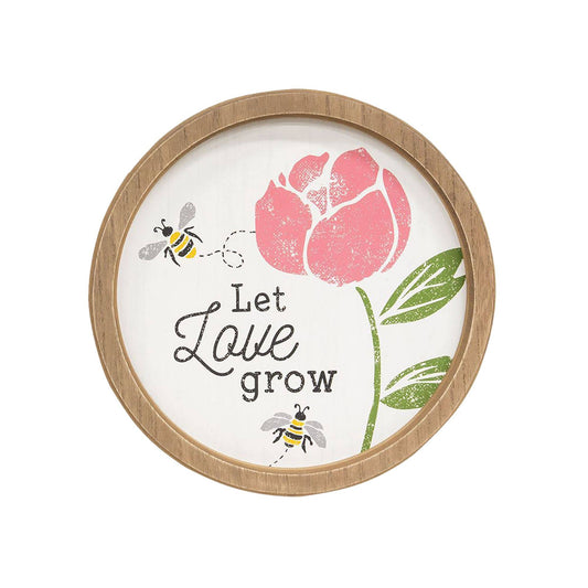 Let Love Grow Circle Frame