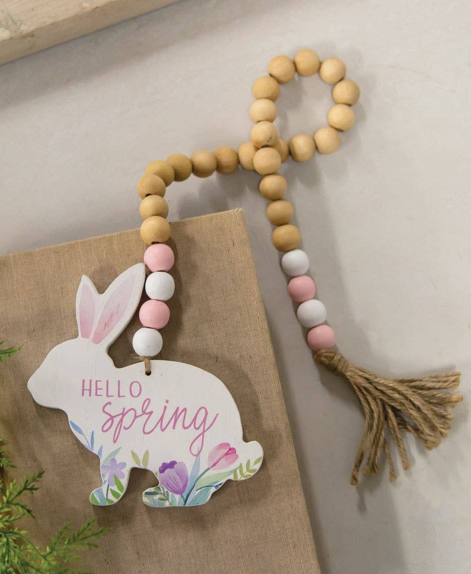 Hello Spring Beaded Garland