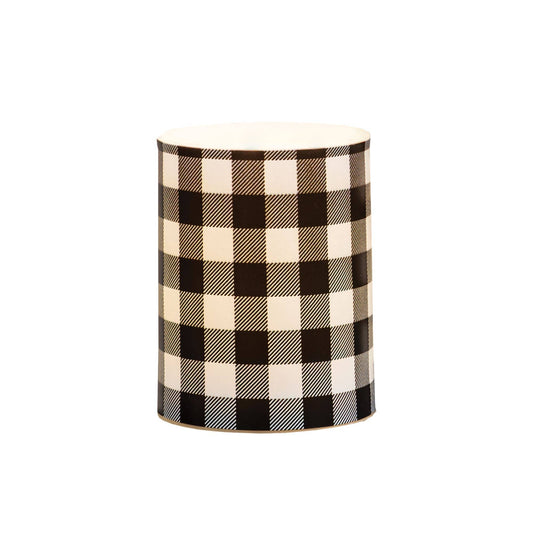 Black Large Buffalo Check Timer Pillar