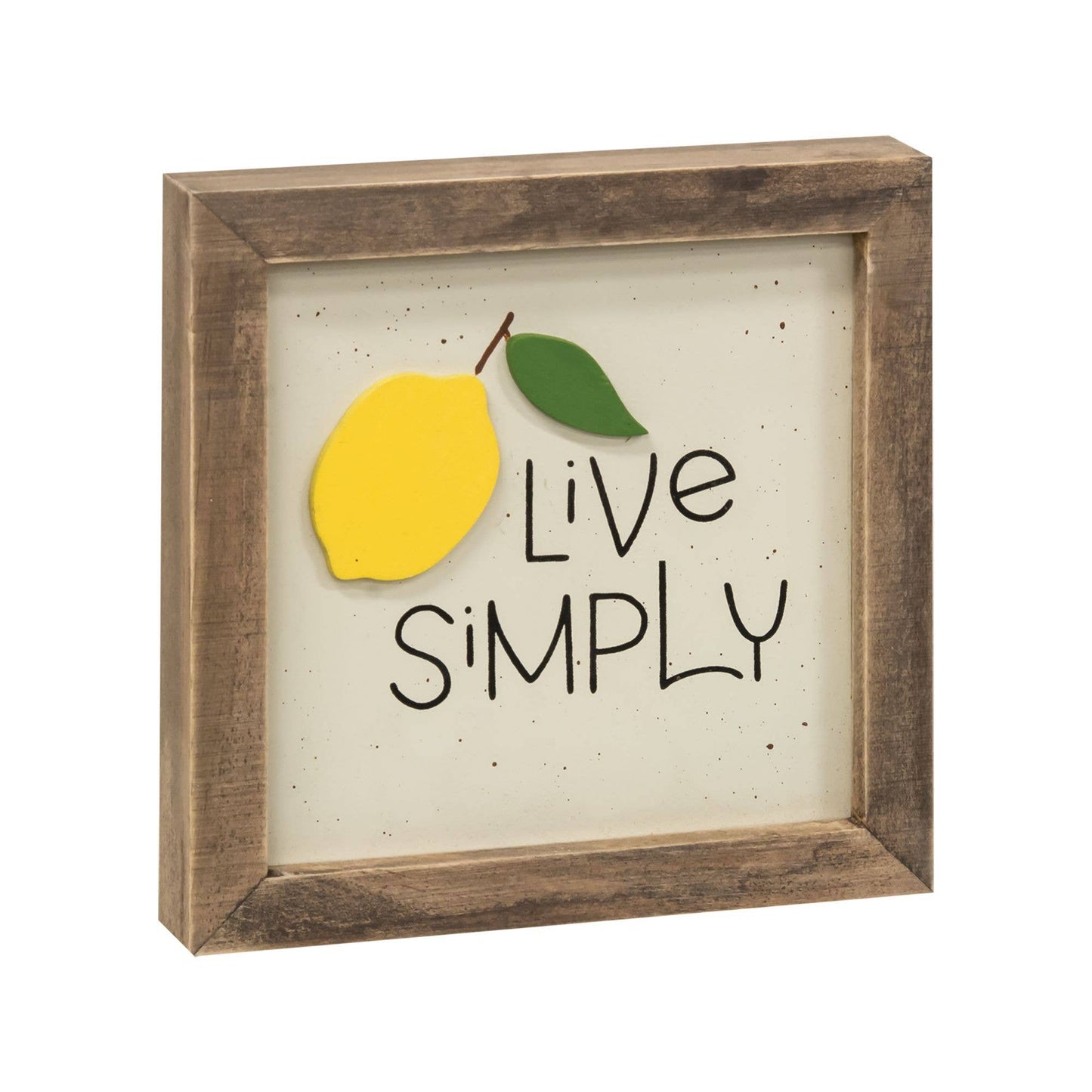 Live Simply Lemon Frame