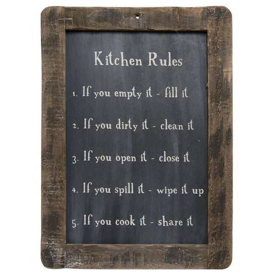 Kitchen Rules Blackboard