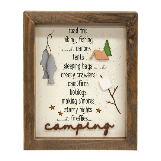 Camping Shadowbox Frame