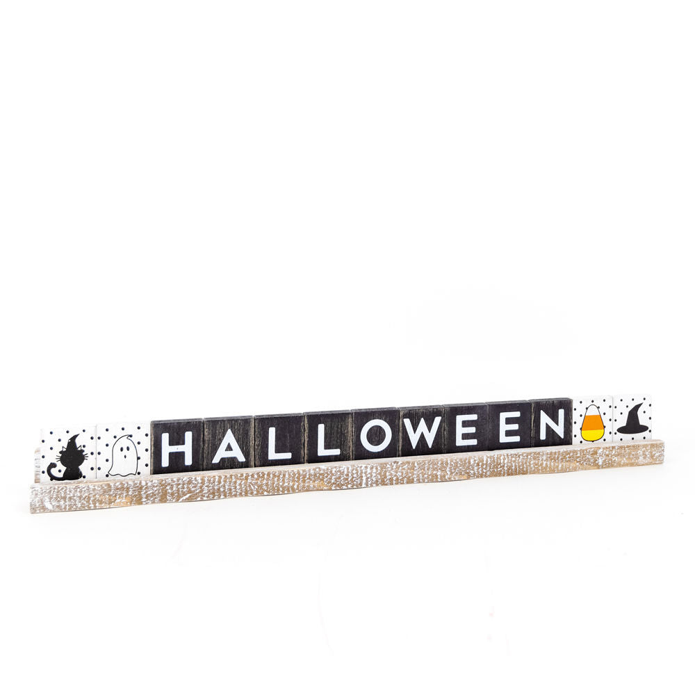 HALLOWEEN wooden ledgie set 20x2.5x1.5