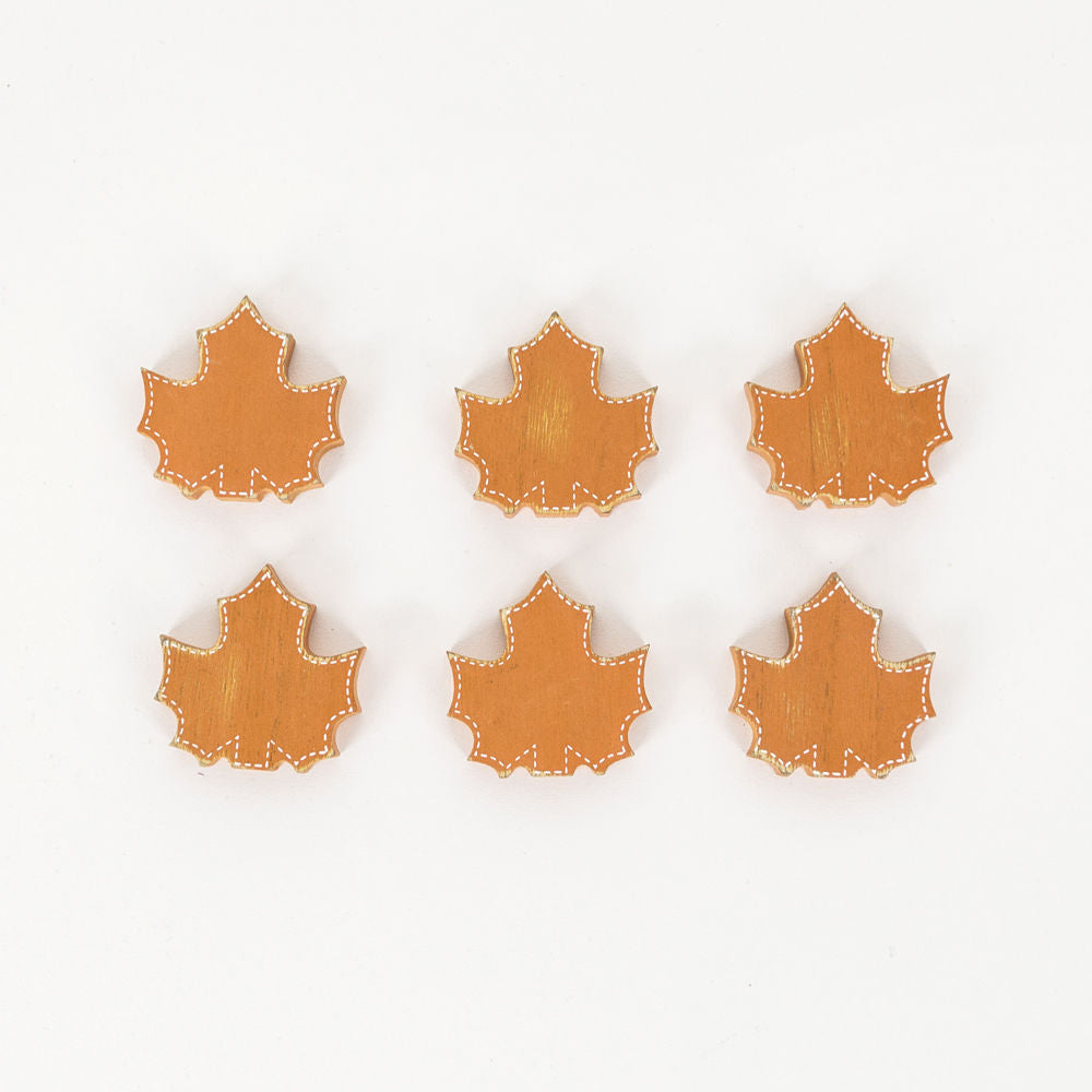 MAPLE LEAVES wooden cutouts 1.75x1.75x.25