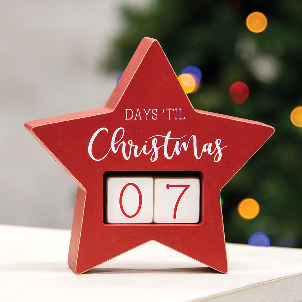 Days 'Til Christmas Star Countdown Calendar