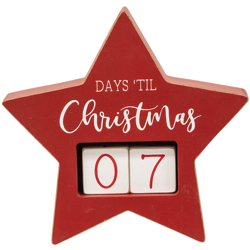 Days 'Til Christmas Star Countdown Calendar