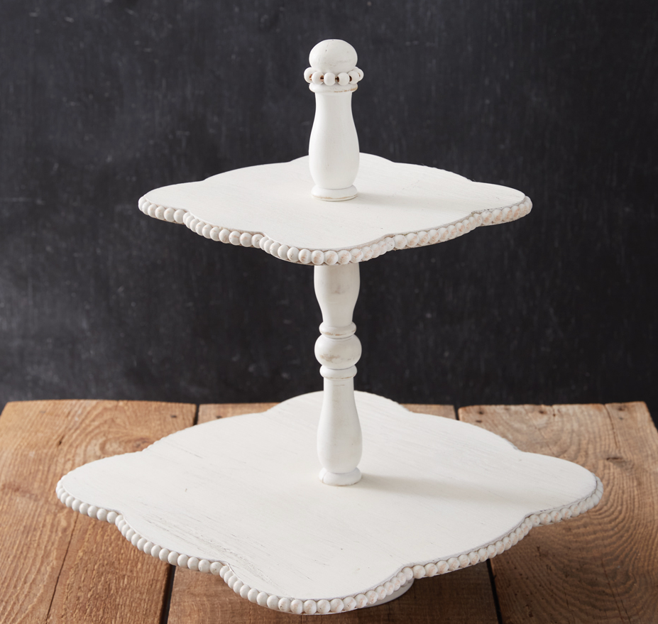 Primrose Wooden Two-Tier Stand