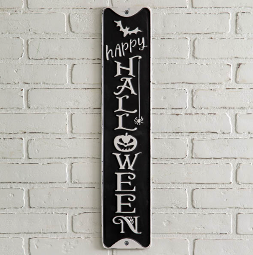 Happy Halloween Wall Sign-Metal