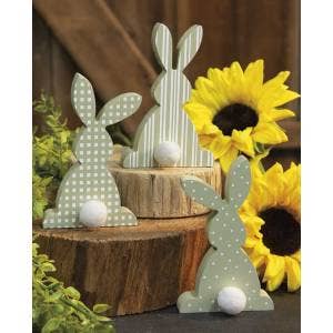 Spring Green Chunky Bunny Set-Set of Three